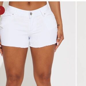 NWT Booty lifting Stretch Denim White Shorts